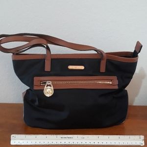 Michael Kors Black Canvas Kempton Bag